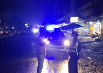 Agar Lalin Lancar, Unit Lantas Polsek Bagan Sinembah Gelar Patroli Blue Right