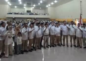 Pelantikan Pengurus PAC Partai Gerindara se Kabupaten Bengkalis Berjalan Lancar
