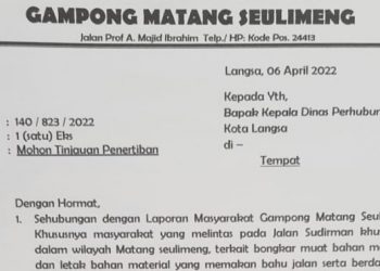 Warga MT. Seulimeng Minta Dishub Tak Izinkan Truk Barang Masuk Jalan Sudirman