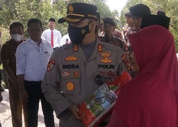 Peduli Sesama, Polres Bengkalis dan Dinas Perkim Bedah Rumah Warga Kurang Mampu