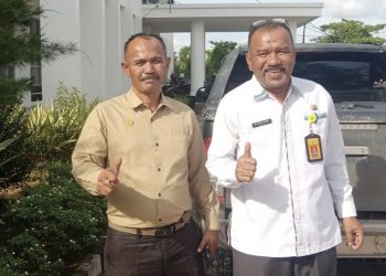 Ketua LSM PKRN Alexsander Sitorus Koordinasi Dengan Kadis DLH Rohil