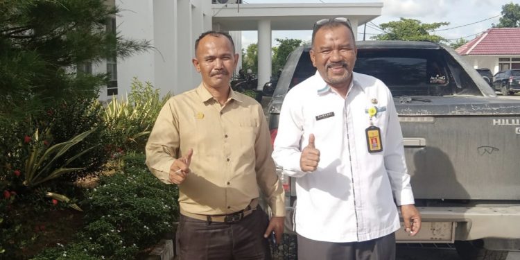 Ketua LSM PKRN Alexsander Sitorus Koordinasi Dengan Kadis DLH Rohil
