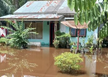 Hari ke 9 Banjir Dikecamatan Siak Kecil, BPBD Bengkalis Evakuasi 30 KK