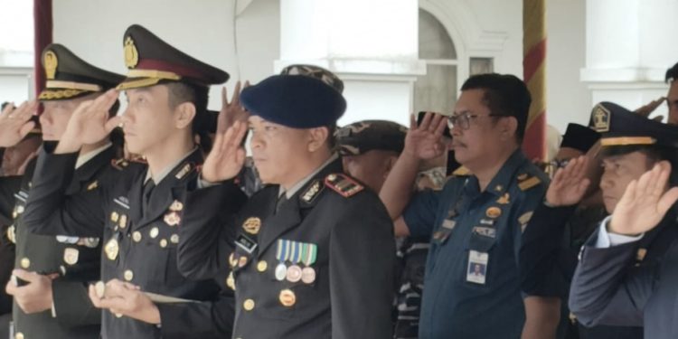 Kapolres Rohil Ikuti Upacara HUT Pahlawan Bersama Forkopimda