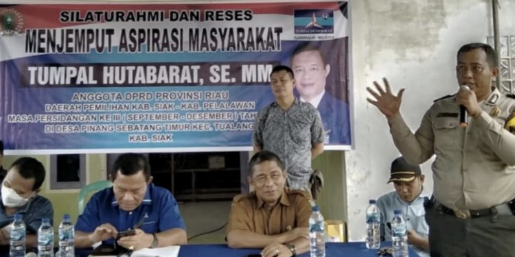 Babinkamtibmas Polsek Tualang Bripka Jumi P Sihombing Dapat Apresiasi Dari Anggota DPRD Riau