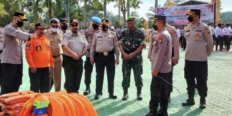 5 Penekanan Polres Siak Dalam Gelar Apel Kesiapsiagaan Bencana