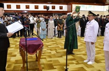 Penjabat Gubernur Aceh Lantik Penjabat Bupati Aceh Tengah Dan Bupati Aceh Tamiang