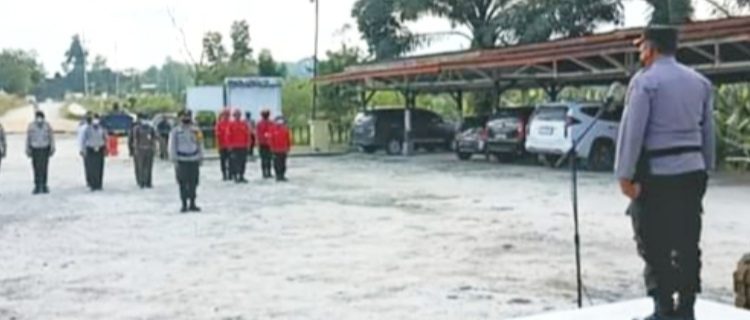 Antisipasi Bencana, Polsek Minas Gelar Apel Siaga