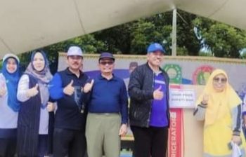 Bupati Siak Turut Sukseskan Gerak Jalan Santai HUT PGRI Di Kecamatan Tualang