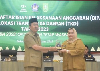 9 Kali Raih WTP, Bupati Kasmarni Terima Penghargaan Dari DJPb Riau