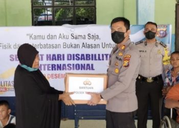 HDI, SLB Fajar Amanah Dapat Bantuan Dari Kapolsek Tualang