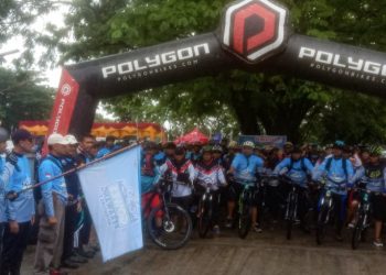 Camat Tualang Turut Sukseskan Event Gowes Perawang Adventure 3