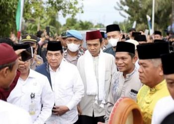 Penghulu Juprianto Sukses Menggelar Tabligh Akbar Kampung Tualang Bersama UAS