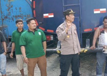 Kapolsek Sultan Daulat Himbau Para Sopir Truk Angkutan CPO