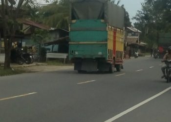 Geuchik Batee Puteh Minta Pemko Pasang Rambu Lalulintas Di Jalan Nasional