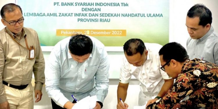 Tingkatkan Ekonomi Masyarakat, NU Lazisnu Care MoU dengan BSI