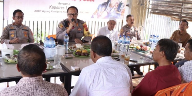 Jumat Curhat, Kapolres Langsa Minta Tokoh Masyarakat Beri Masukan Terkait Guantibmas