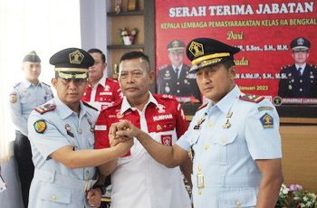 Gelar Pisah Sambut di Lapas Kelas IIA Bengkalis, M Lukman : Minta Dukungan dan Kerjasama Segenap Jajaran Untuk Saling Bahu Membahu