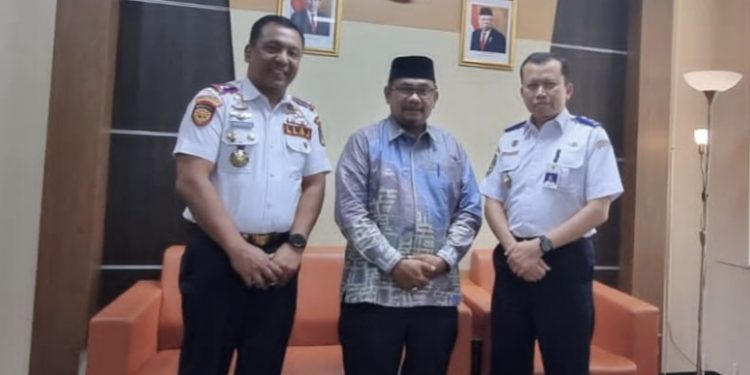 PJ Wali Kota Langsa Dan Forkopimda Kunjungi Direktorat Lalin AL Dan Angkutan Jalan