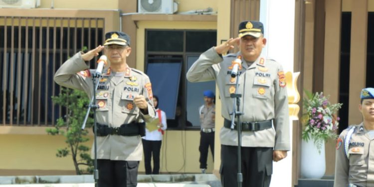 Rangkaian Acara Pisah Sambut Kapolres Tulang Bawang Barat Berlangsung Khidmat dan Haru
