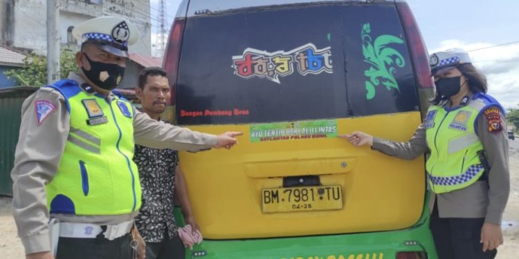 Satlantas Polres Rohil Gelar Kampanye Keselamatan Bagi Pengguna Jalan