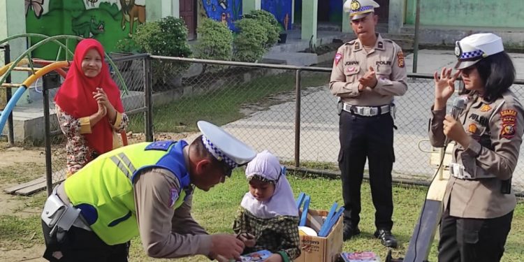 Satlantas Polres Kembali Gelar Polsanak Di RA As-Shidiq
