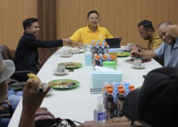 Sempena HPN dan HUT Ke-77, PWI Bengkalis Audensi Bersama Kapolres