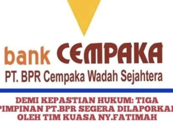 3 Pimpinan PT. BPR CWS Dilaporkan, Diduga Gelapkan Uang Nasabah