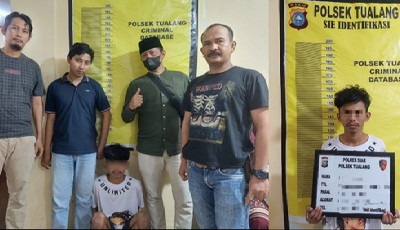 Pelaku Tindak Pidana Curas, Dibekuk Tim Opsnal Polsek Tualang