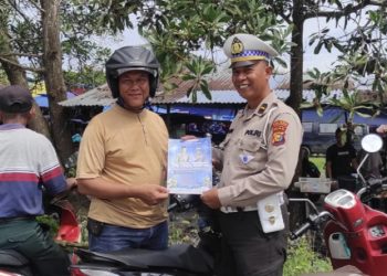 Cegah Lakalantas, Satlantas Polres Rohil Sosialisasi Tertib Berlalu Lintas