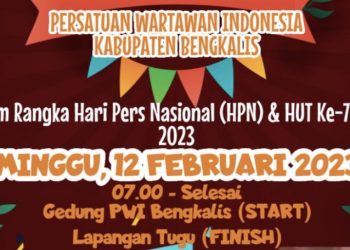 Besok Ribuan Masyarakat Akan Ikuti Jalan Sehat PWI Bengkalis