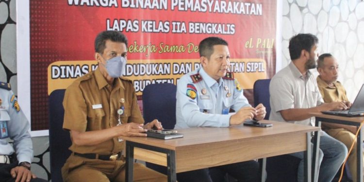 Langkah Cepat, Lapas Bengkalis Laukan Pemutakhiran Data NIK WBP Bekerjasama Dengan Disdukcapil