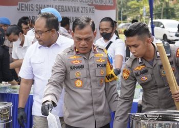 Pimpin Pemusnahan Barang Bukti Narkoba 276 Kg Sabu, Wakapolda Riau Brigjen Rahmadi: Kita Selamatkan Jutaan Jiwa