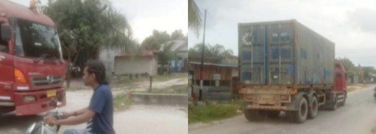 Truck Melintas Dalam Kota, Kinerja Satlantas Dipertanyakan Warga Tualang, Begini Kata Kapolres Siak 