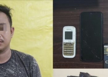 Parkiran Karaoke Pelangi Jadi Tempat Transaksi Narkoba, AP Dibekuk Tim Opsnal Polsek Tualang