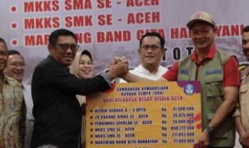 Keluarga Besar Disdik Aceh Sumbang Untuk Korban Gempa Turki 1 Milyar Lebih