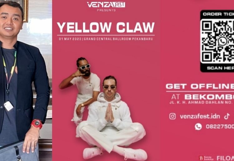 Yellow Claw Akan Guncang Pekanbaru, EO Venza Fest Hadirkan Musisi Internasional Pertama