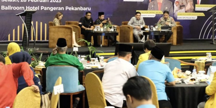 Wujudkan Pemilu 2024 Yang Aman Kondusif, Polda Riau Inisiasi Diskusi Panel Bersama Penyelenggara dan Parpol