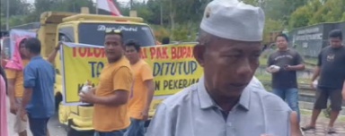 Terkait Tambang, Para Sopir dan Pekerja Gelar Aksi Demontrasi