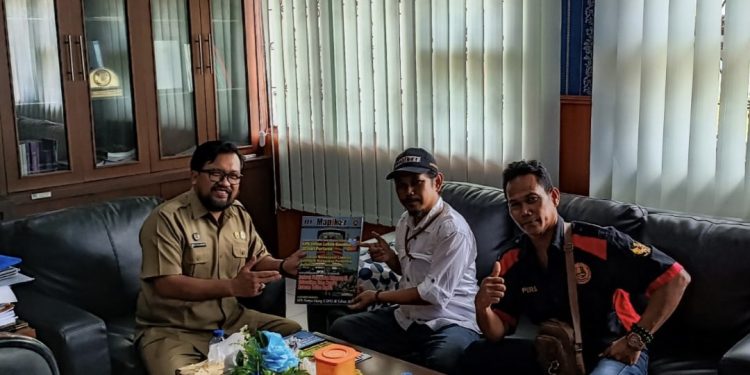 Silaturahmi Ke Kepala Diskominfo Beltim, Ini Pesan Bayu Priyambodo Kepada Pengurus PJS Belitung Timur