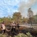 Karlahut di Bantan, Kapolres Bengkalis Langsung Turun Padamkan Api 