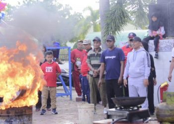 Damkar Bengkalis Gelar Edukasi dan Jalan Santai Dalam HUT ke 104 
