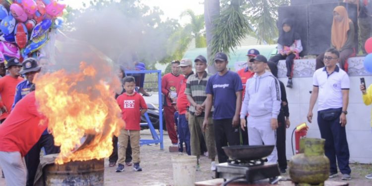 Damkar Bengkalis Gelar Edukasi dan Jalan Santai Dalam HUT ke 104 