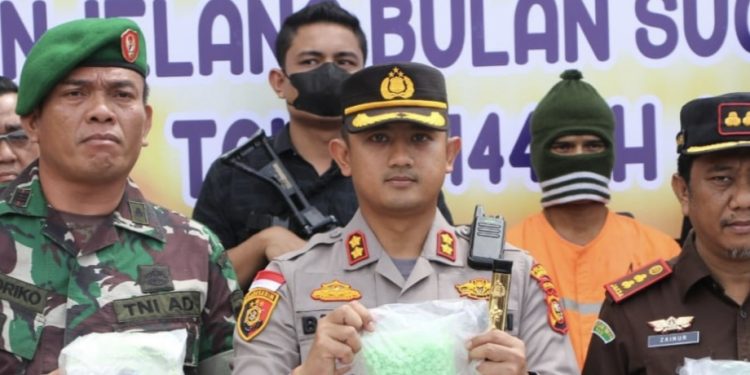 Agar Ramadhan Nyaman, Polres Bengkalis Musnahkan BB Narkoba, Miras dan Knalpot Brong