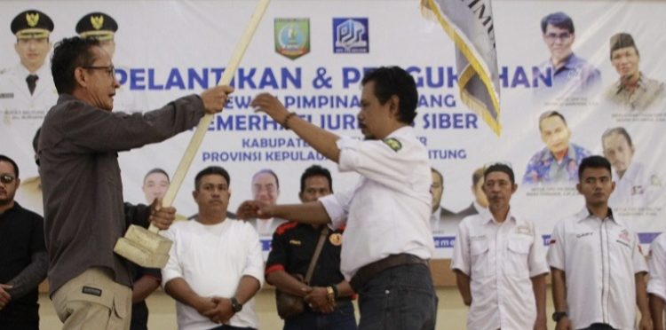 Ini Penegasan Ketum dan Bupati Saat Pelantikan DPC PJS Beltim 