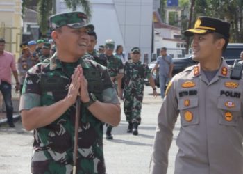 Tingkatkan Sinergitas, Kapolres Bengkalis Sambut Kunker Danrem 031 Wira Bima