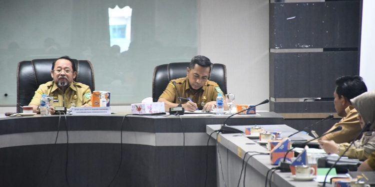 Pemda Bengkalis Rapat Evaluasi Realisasi Fisik dan Keuangan APBD Kabupaten Bengkalis tahun 2023