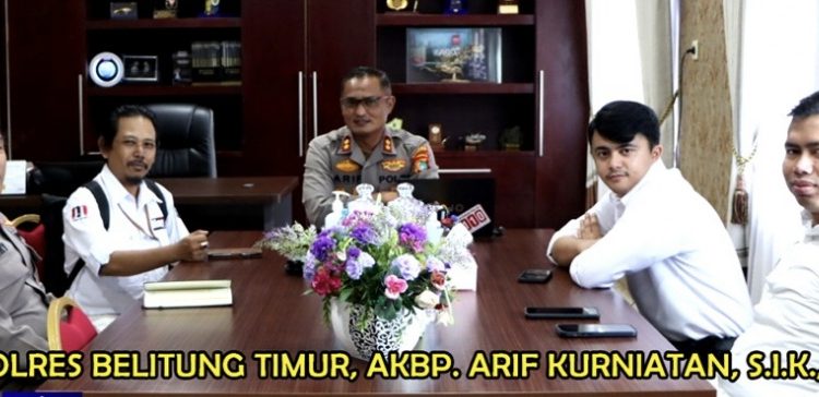 Kapolres Belitung Timur Terima Audiensi DPC PJS Beltim