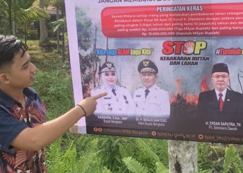 BPBD Bengkalis Berikan Peringatkan Tegas, Bagi Yang Membakar Lahan Kena Pidana