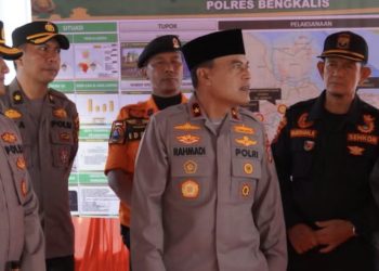 Wakapolda Riau Cek Pos Pengamanan Ops Tertib Ramadhan dan Berikan Apresiasi Kapolres Bengkalis 